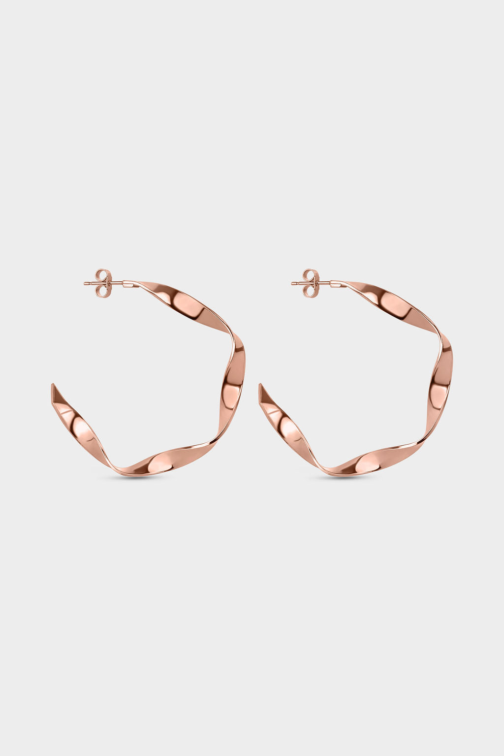 Ribbon Hoop Medium Earring