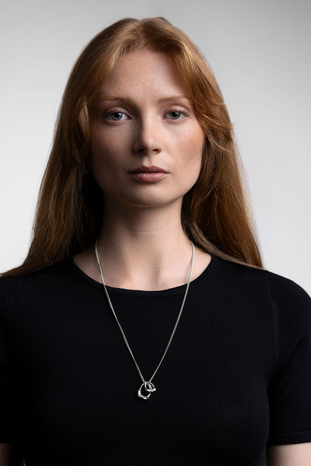 Origins Pendant with Long Fine Curb Chain