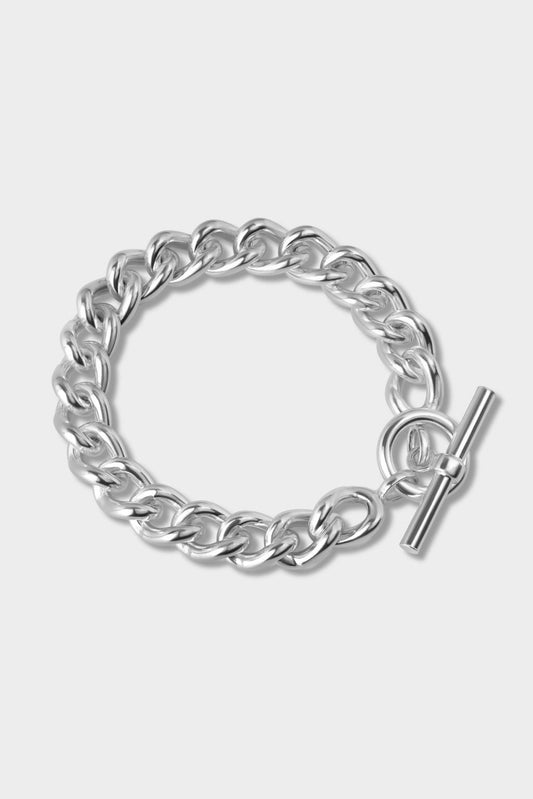 The Guardian Curb Chain Bracelet with Tbar