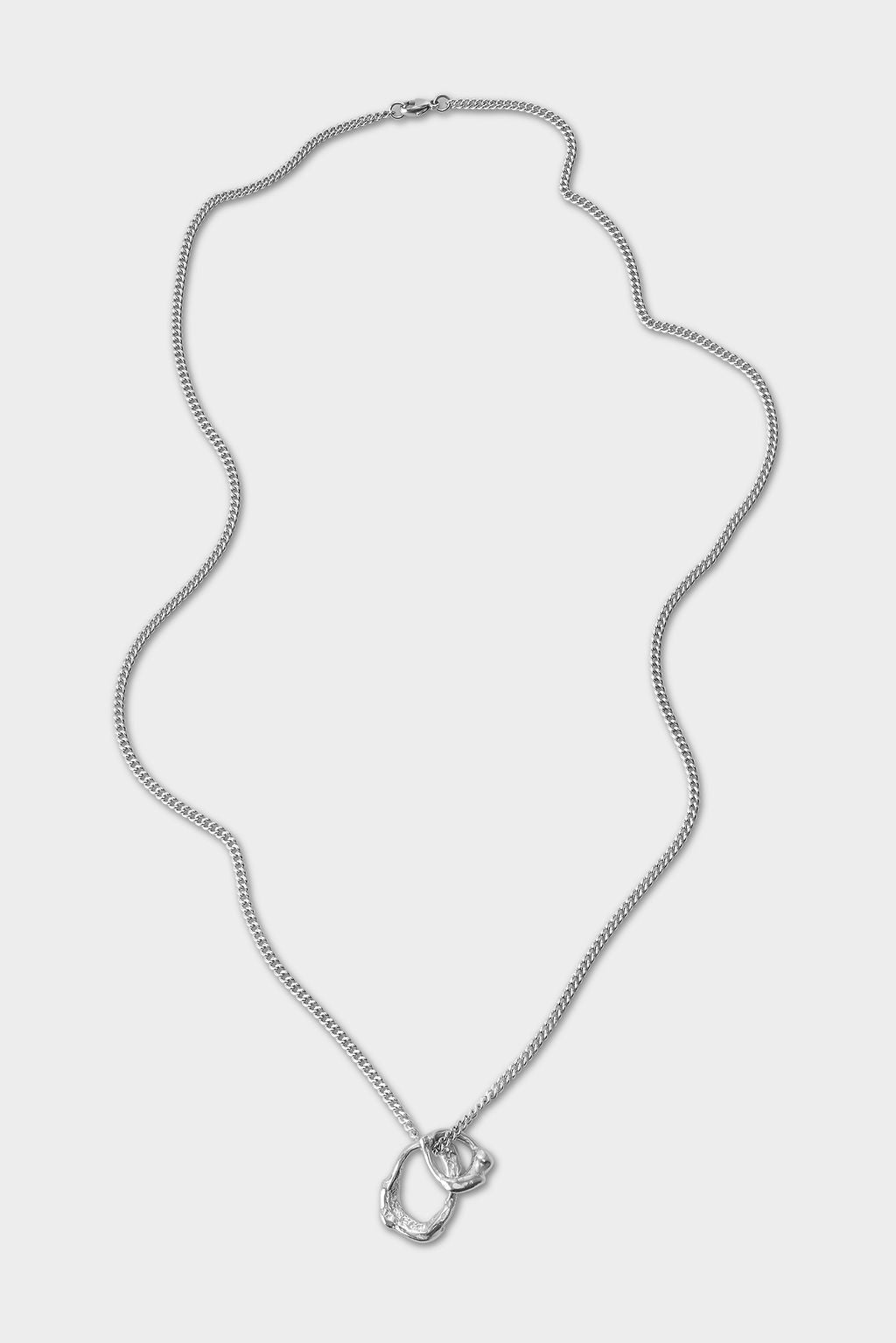 Origins Pendant with Long Fine Curb Chain