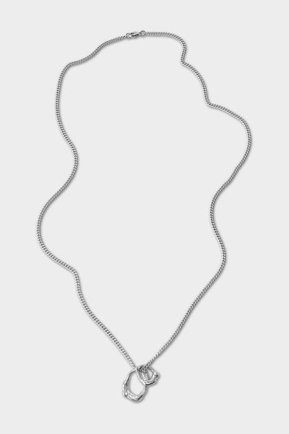 Origins Pendant with Long Fine Curb Chain