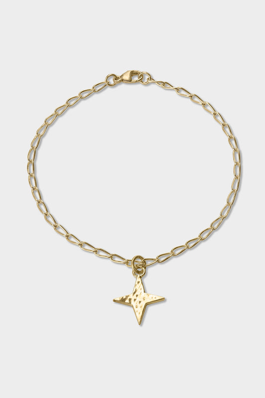Guiding Star Pendant and Chain Bracelet