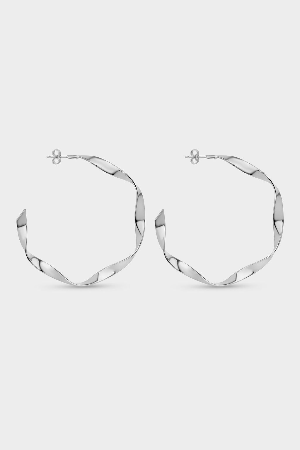 Ribbon Hoop Large Earring