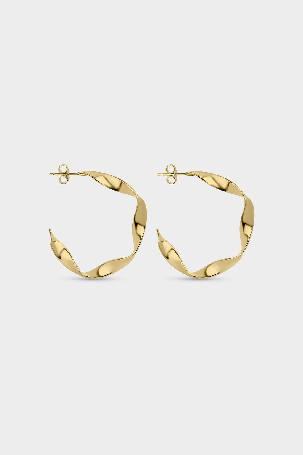 Ribbon Hoop Small Earring