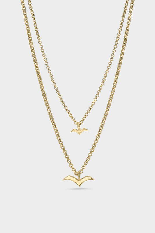 Soaring Bird Layered Necklace